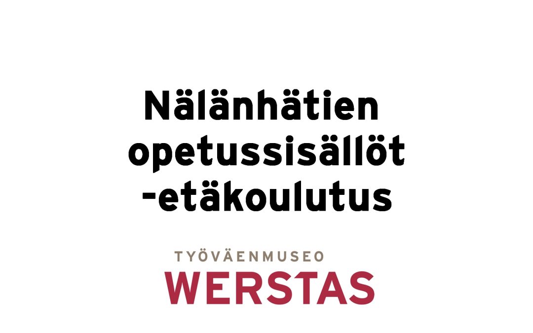 Nälänhätien opetussisällöt -etäkoulutus 19.11. klo 17